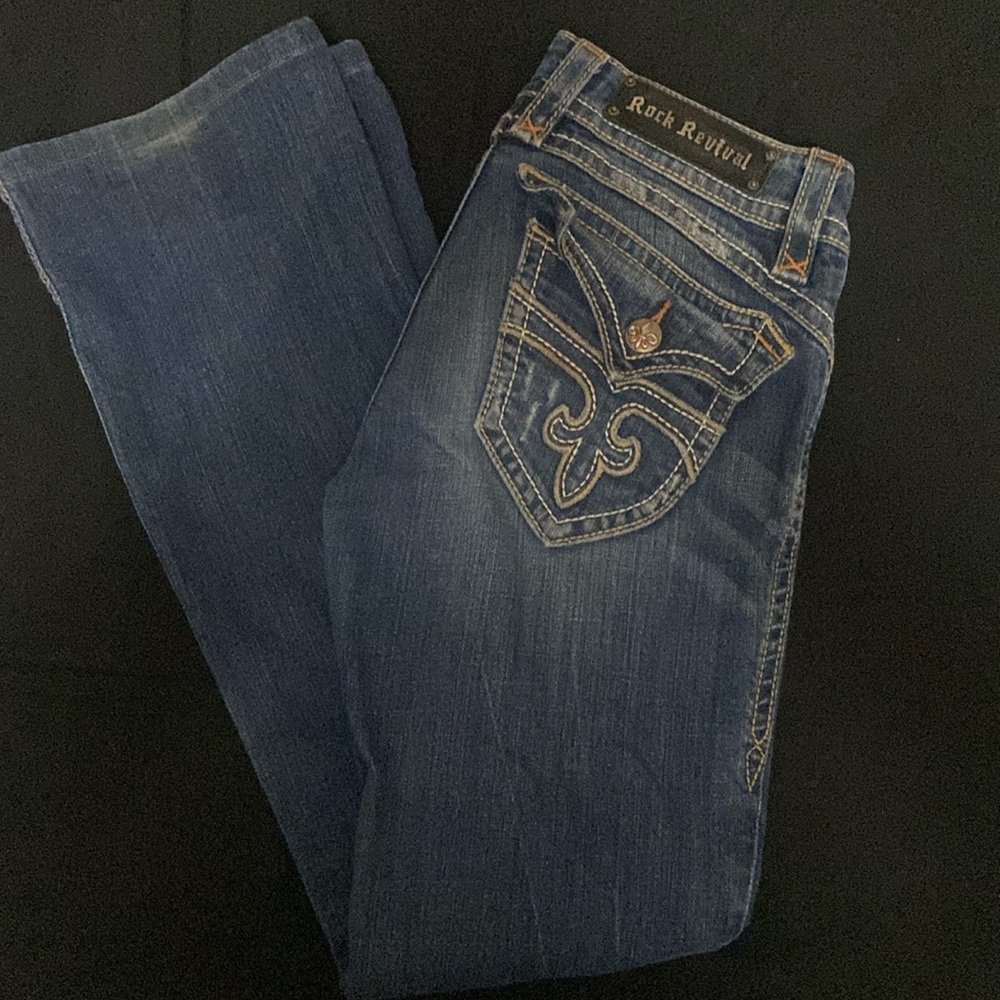 bootcut patti rock revival blue jeans
